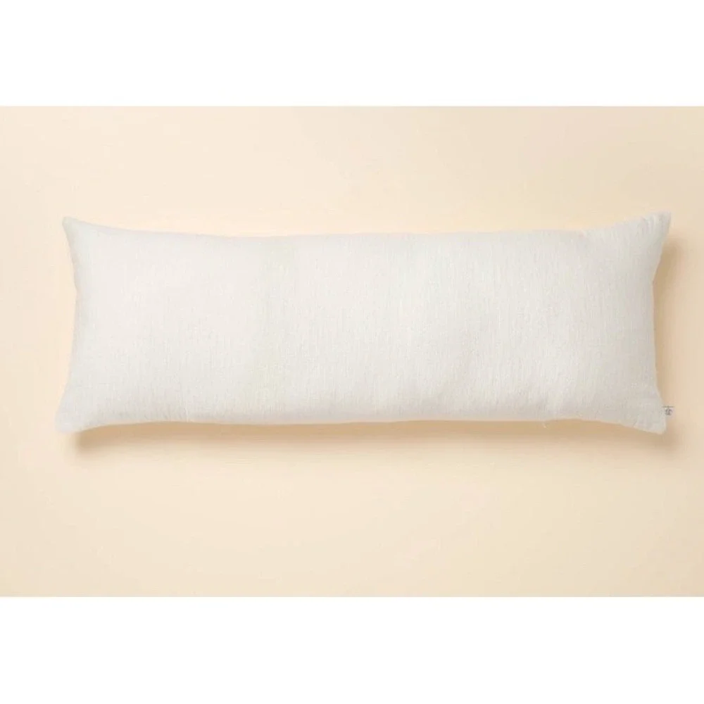 Gauze Stitch Pin Dot Lumbar Pillow Sour Cream - Hearth & Hand